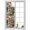 Brown, variant on Window Privacy Film Stones Stained Glass Window Film Decorative Sun Block Window Cover Gravel Rock Cobblestone Natural Pattern Art Window Clings Static Adhesive Sticker for Bathroom 17.7"x78.7"