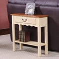 thumbnail image 4 of Leick Meuble Table Console en Bois Ondulé Finition Ivoire, 4 of 5