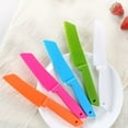 thumbnail image 2 of 7pcs  Kid Plastic Kitchen Knife Set - Safe Cooking Chef Nylon Knives For Toddlers Fruit, Bread,Cake,Salad,Lettuce Cutting!, 2 of 23