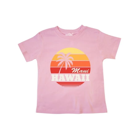 

Inktastic Maui Hawaii Retro Sunset Gift Toddler Boy or Toddler Girl T-Shirt