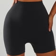thumbnail image 5 of felwors V Back Biker Shorts High Waist Scrunch Lifting Workout Yoga Running Training Grey for Size M, 5 of 7