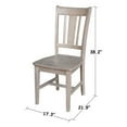 thumbnail image 6 of Set of Two San Remo Solid Wood Splatback Chairs in Washed Gray Taupe, 6 of 6