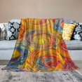 thumbnail image 2 of Orinice Swirl Pattern Warm Lightweight Blanket Soft Fleece Blankets All Seasons Sofa Decor Cow Gifts Multiple Sizes 60x80in, 2 of 6