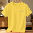 thumbnail image 5 of BLTIBY Girls Boys Short Sleeve T Shirts Kids Summer Tops Crewneck Cute Graphic Pullover Tees Fashion Casual Yellow 9-10Years, 5 of 7