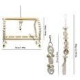 thumbnail image 1 of Toys Bird Toy Set Accesorios De Jaula Swing Color De Madera Conjunto De 7 Piezas Toyes Interactivos, 1 of 7