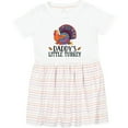 thumbnail image 3 of Inktastic Thanksgiving Daddy Little Turkey Girls Toddler Dress, 3 of 5