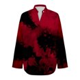 thumbnail image 4 of MEICHEN Womens Cotton Linen Tops for Women Spring Summer V Neck Roll Up LongSleeve T Shirts Plain Graphic Tees, 4 of 4