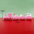 thumbnail image 3 of Adorno navideño de tren de madera y plástico, decoración para fiesta de Navidad y Año Nuevo, bonito tren de juguete pintado con Papá Noel, muñeco de nieve y manualidades, 3 of 5