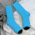 thumbnail image 7 of Blue And White Polka Dot Stockings Spots Harajuku Socks Autumn Anti Bacterial Socks Women, 7 of 7