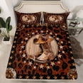 thumbnail image 2 of Manfei Western Shose Bed Sheets Set Queen Size, Texas Stars Bed Sheets Queen, Rustic Farmhouse Bedding Queen Size, Ultra Soft Bedroom Decor, 4 Pieces, 2 of 7