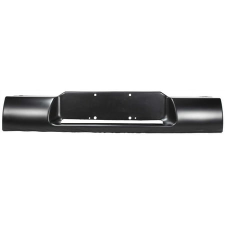 Step Bumper Compatible with CHEVROLET S10 PICKUP 1994-2003 Powdercoated Black Steel Stepside