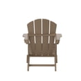 thumbnail image 6 of WestinTrends Malibu 2-PC Outdoor Patio Plastic Adirondack chair set with side table, Weathered Wood, 6 of 12