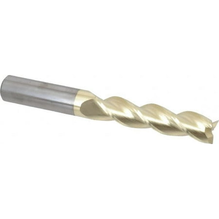 

Accupro 3/4 3-1/4 LOC 3/4 Shank Diam 6 OAL 3 Flute Solid Carbide Square End Mill Single End ZrN Finish Spiral Flute 37° Helix Centercutting Right Hand Cut Right Hand Flute