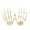B, variant on Darzheoy 2 Pack Halloween Skeleton Hands Realistic Skeleton Hands for Halloween Themed Party Decoration Props Halloween Decoration