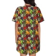 thumbnail image 4 of Womens Pajama Sets With Pocket, Begetable Lounge Sets Short Sleeve Sleepwear PJ Sets for Women, 4 of 6