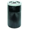 Rubbermaid Commercial Smoking Urn with Ashtray and Metal Liner, 2 gal, 19.5h x 12.5 dia, Black -RCP258600BLA