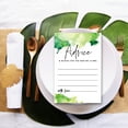 thumbnail image 3 of Koyal Wholesale Ombre Green Watercolor Wedding Advice & Well Wishes Guest Book Cards for Bride and Groom, 56 Pack, 3 of 5