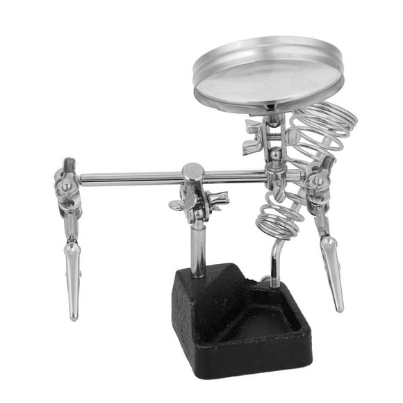 Helping Hand Magnifying, Magnifying Glass Helping Hand Magnifying Glass, Working With Small Parts For Soldering Work