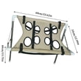 thumbnail image 2 of 23.6*15.7'' Dog Grooming Hammock Stand, Foldable Pet Bath Holder Shower Chair, Iron Pet Bath Stool for Small & Medium Dogs Cats With Washable Mesh, Joint Support During Bathing Salon Use(Gray), 2 of 3