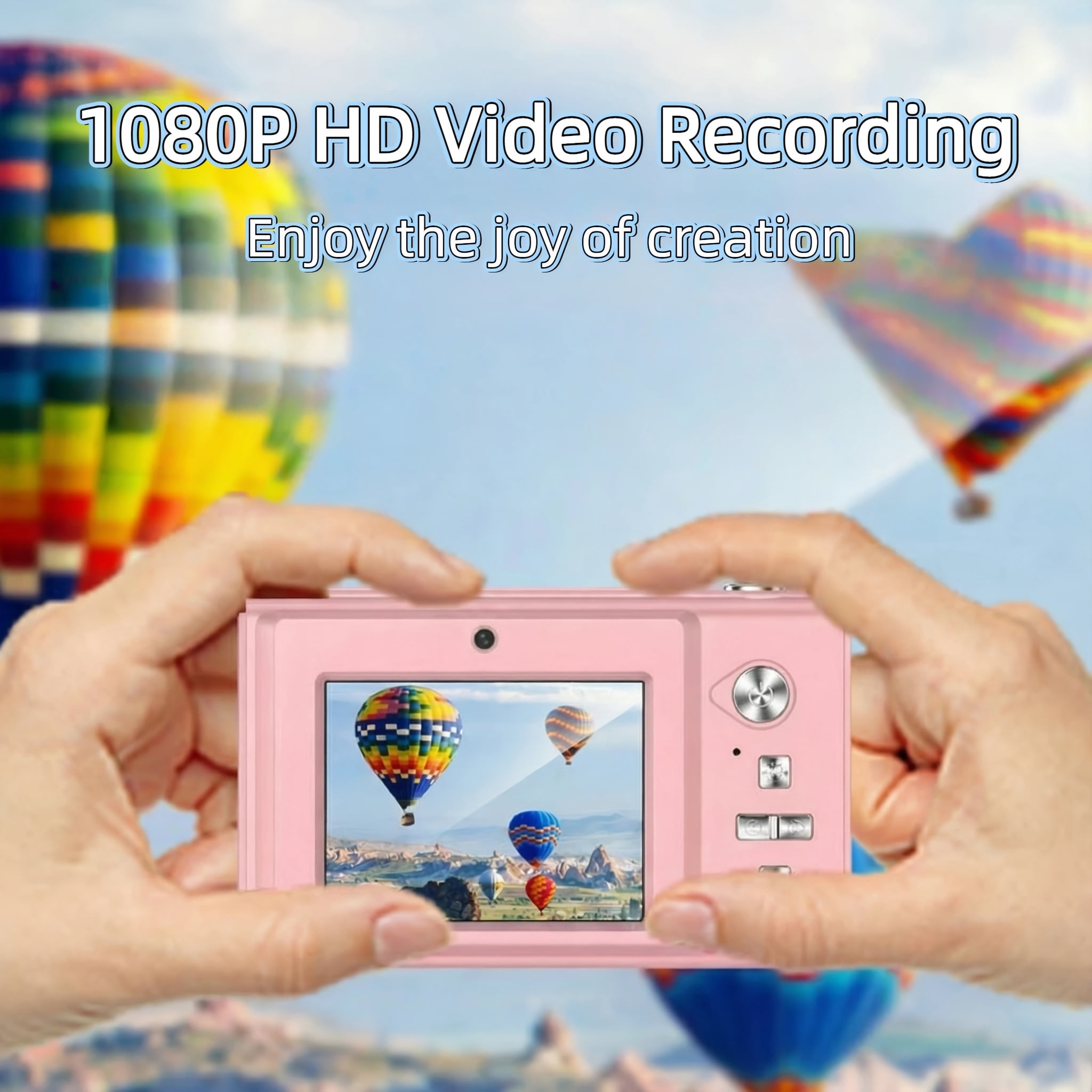 CCD Digital Camera 1080P Full HD Point-and-ShootCamera Image Stabilization Compact CameraPortable Digital Camera