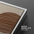 thumbnail image 4 of IDEA4WALL Framed Wall Art Print Set Brown and Tan Striped Circles with Paint Splatter Abstract Shapes Modern Contemporary for Living Room, Bedroom, Office - 16"x24"x2 White, 4 of 5