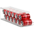 thumbnail image 1 of Sorbus Organizador de Latas de Refresco para Refrigerador, Soporte para Latas con Tapa para Refrigerador, Despensa, Congelador, Capacidad para 12 Latas, sin BPA, Diseño Transparente, 1 of 7