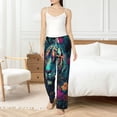 thumbnail image 6 of Lsque Colorful Flower Tiger Print Women's Pajama Pants, Lounge Pant - Comfortable Home Wear,Elastic Waistband, Stylish Design-Large, 6 of 9