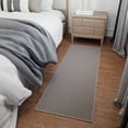 thumbnail image 6 of Ottomanson Solid Bathroom Runner Rug 20" x 53" - Non Slip Low Pile Carpet, Gray, 6 of 14