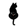 thumbnail image 1 of Minimalist Cat Wall Clock With Moving Tail Silent Battery Operated Decorative Timepiece For Home And Animal Lover, 1 of 4