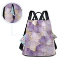 thumbnail image 7 of FORMRS Women's Travel Backpack Purse Anti-Theft Hidden Pockets Casual Shoulder Bag, Pastel Purple Marble Pattern, 7 of 7