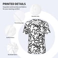 thumbnail image 3 of KLL Hand Drawn Snake for Men's Baseball Shirts,Short Sleeve Casual Shirts Button Down Shirt for Men Beach Summer Wedding Shirt-, 3 of 7