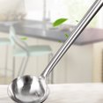 thumbnail image 4 of 2pcs Long Handle Shovel Spoon Set Stainless Steel Cooking Shovel Spatula Cooking Spoon for Home (Spatula + Spoon), 4 of 9