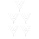 thumbnail image 1 of Jumpingount Unique Chain Necklace Universal Aesthetic Jewelry Leaves Layered Necklaces Valentines Sweater Accessories Day Chokers for Women Type2 NO2 Jumpingount CBP201314, 1 of 6