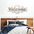 thumbnail image 7 of Elephant Stock Farmhouse Welcome Wall Sign Wall Art - Horizontal Multi Panel Canvas - Living Room Wall Decor - Wall Signs Multi Panel - Brown And Gray Decor By Beth Grove - 74" x 34", 7 of 7