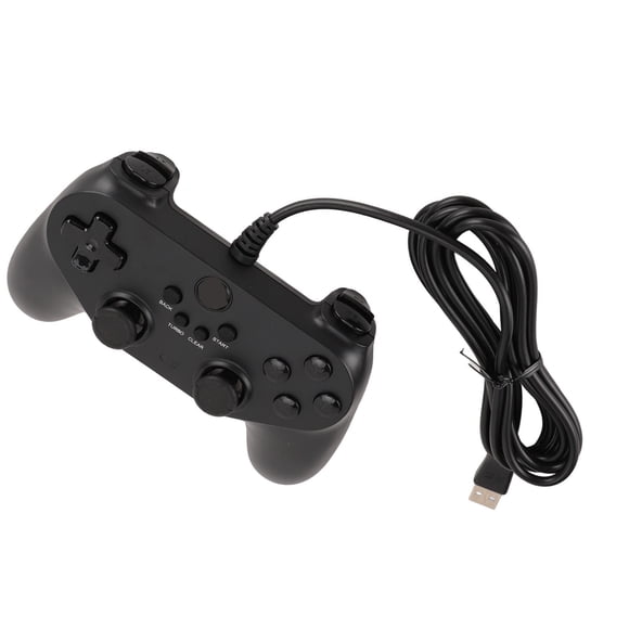 Wired PC Game Controller, ABS Plug and Play Function USB Wired Gaming Controller Gamepad for Computer