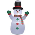 thumbnail image 3 of 6' Christmas Inflatable Snowman with LED Lights for Indoor Outdoor, 3 of 11