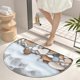 thumbnail image 1 of Felpudo de Entrada de Poliéster Antideslizante de 61 X 40 Cm | Alfombra Semicircular Absorbente | Alfombra de Cocina a Prueba de Suciedad y Acolchada para Baño, Porche, Lavandería, Entrada E Interior, 1 of 6