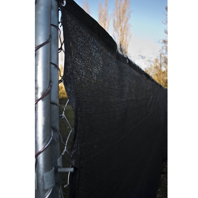 ALEKO  Fence Privacy Screen Outdoor Backyard Fencing Windscreen Black 6 X 50 Ft 
