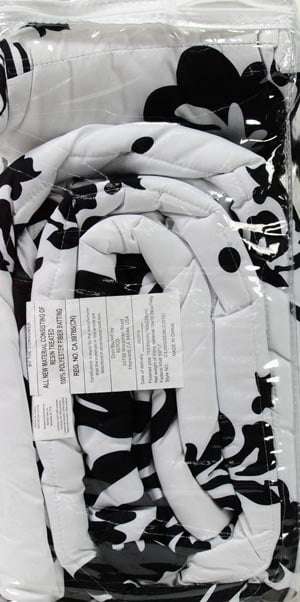 Mainstays Black 8 Piece Bed in a Bag Comforter Set With Sheets, Full