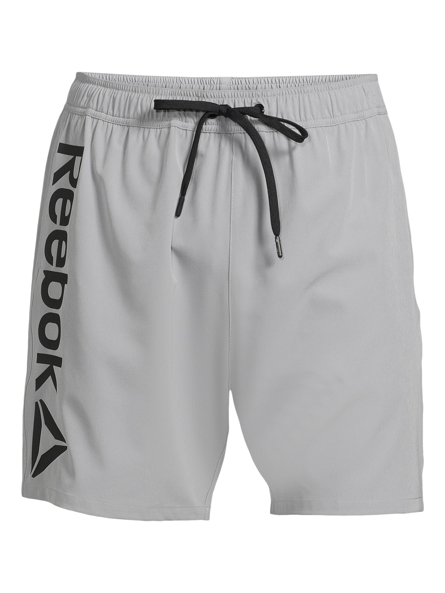 Reebok Men's & Big Men's Solid Logo Swim Trunks with Compression Liner and UPF 50+, 7" Inseam, Sizes S-2XL