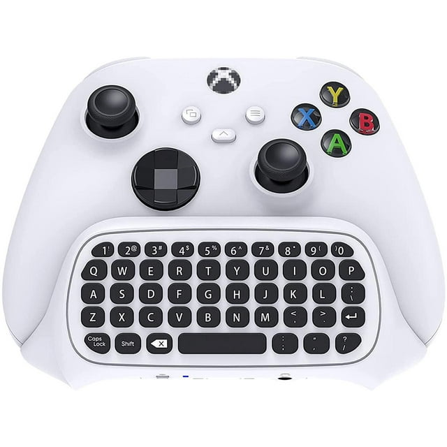 Controller Keyboard for Xbox Series X/Series S/One/S/ Controller, MENEEA Mini Game Chatpad Keypad with Audio/3.5mm Headset Jack & 2.4Ghz Receiver Accessories for Xbox Series X/S Game Controller