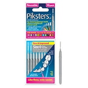 Piksters Interdental Brushes Reusable Brushes  (1 Pack of 10 Brushes, Size 0 (Grey) For Cleaning Between Teeth