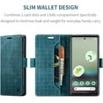 thumbnail image 3 of Wallet Case for Google Pixel 7 2022,Magnetic Protect PU Leather Flip Case with Card Holders RFID Blocking Kickstand Shockproof Protection Case for Google Pixel 7 2022 (Teal), 3 of 18