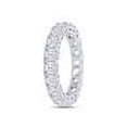 thumbnail image 6 of AFFY Asscher Cut White Cubic Zirconia Eternity Band Ring In 14k White Gold Over Sterling Silver, 6 of 10