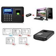 4PCS A6 2.4" TFT Fingerprint Time Attendance Clock Employee Payroll Recorder