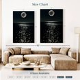 thumbnail image 4 of Elephant Stock Sea At Night Wall Art - Vertical Canvas Wall Art - Living Room Wall Decor - Beach Canvas - Black And Beige Decor - 32" x 48", 4 of 8