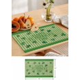 thumbnail image 6 of St. Patrick''s Day Placemats Set of 6,Washable Woven Burlap Cloth Fabric Placemat for Square/Rectangle/Round/Oval Dining Table,Easy Clean Place Mats Vintage Green Stripes Plant Holiday, 6 of 6