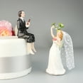 thumbnail image 2 of Bewildely 2 uds pareja pesca novia novio resina pastel romántico muñeca atrapar novia compromiso divertido pastel de bodas Topper Kits de decoración para fiestas, 2 of 6
