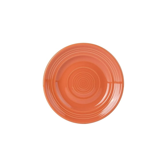 Tuxton Concentrix Papaya Solid Color 6-1/4-Inch Plate, Case of 24, Orange; Scratch Resistant; Chip Resistant; Lead & Cadmium Free; Dishwasher, Microwave, Oven Safe