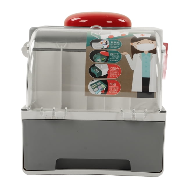Caja de medicamentos contenedor de primeros auxilios caja de almacenamiento de medicamentos almacenamiento de medicamentos Caja de medicamentos Linda forma de ambulancia Caja de ANGGREK Otros